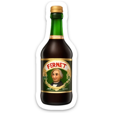 Una botella de fernet argentino sticker