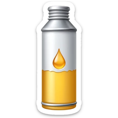 a white color oil paint tube sticker