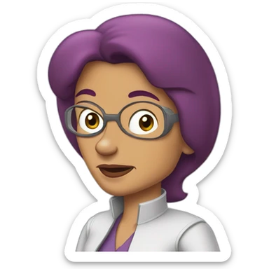 leela futurama sticker
