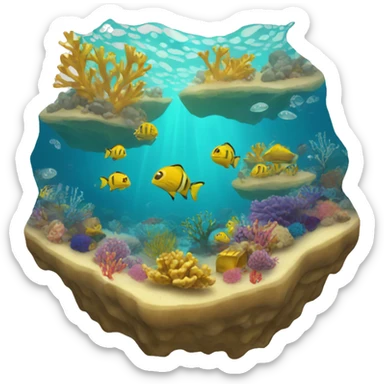 Gold holiday reef sticker