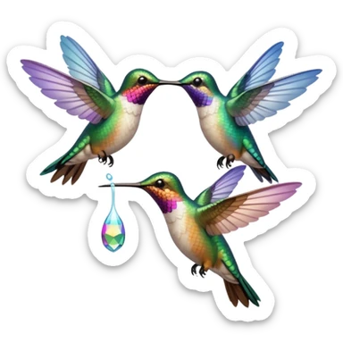 MORE HUMMINGBIRDS sticker
