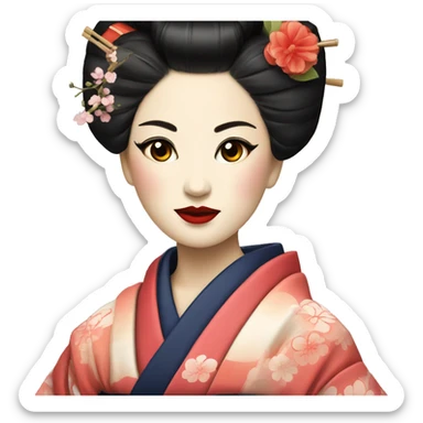 traditional Geisha sticker