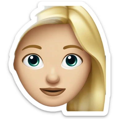 Sandra Pollok długie proste blond włosy, cudna buzia i piękny uśmiech  sticker