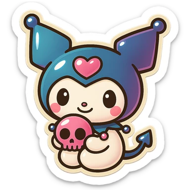 Remove the background, keep Kuromi character only, preserve original style, transparent background sticker