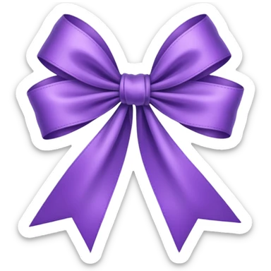 Purple ribbons for pancreatic cancer sticker