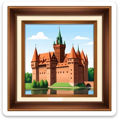Cinematic Realistic Malbork Castle  Emoji sticker
