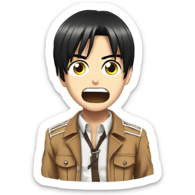 eren jaeger attack on titan sticker
