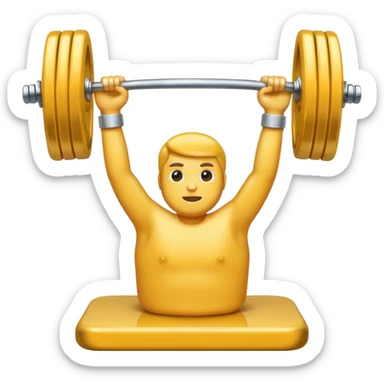 weight gym no human sticker