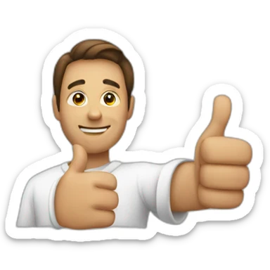 A like icon / thumb up icon as a character sticker
