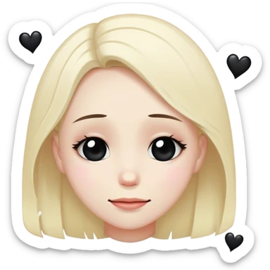 A combination of heartbreak, smiles, tears, suicide, black hearts, and longing. sticker