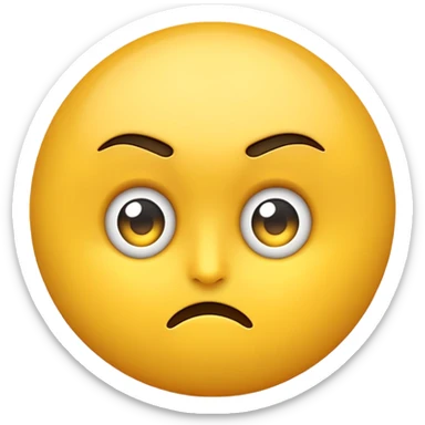 Bombastic side eye yellow default emoji sticker