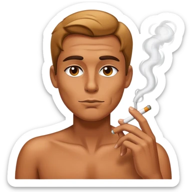 Personnage qui fume sticker