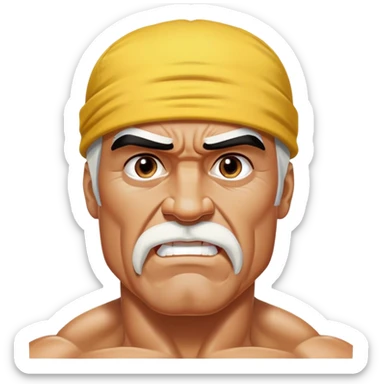 Hulk hogan black  sticker