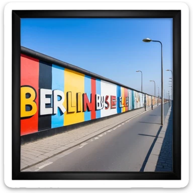 East side gallery of berlin  sticker