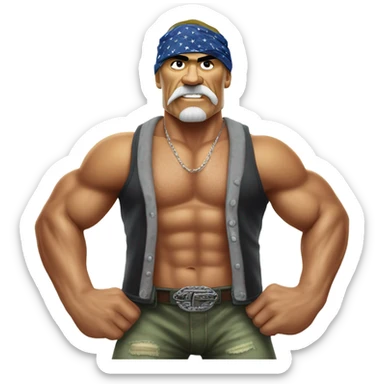 Hulk hogan sticker