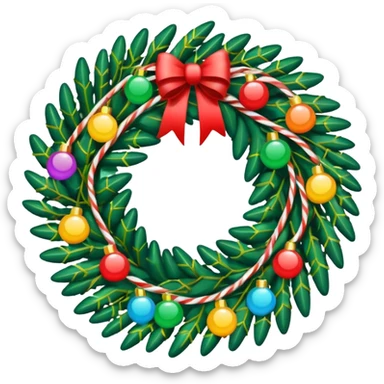 guirlande led de noel sticker