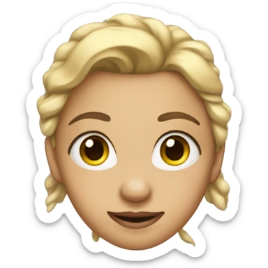 an aerial girl sticker