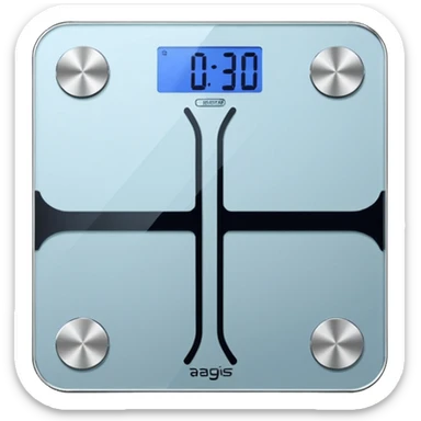 digital bathroom scale for weighing a person, simple and clear sticker