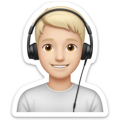 😌+🎧 relax  sticker