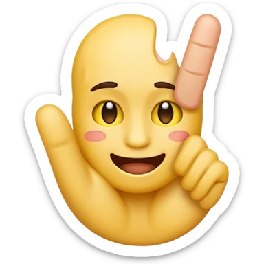 Emoji jaune qui fait des doigts d’honneur sticker