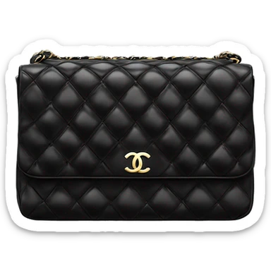 Chanel bag  black ￼ sticker