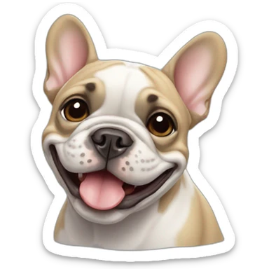 little-happy-French-bulldog sticker