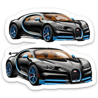 BUGATTI CHIRON SS 300+ WR ÉDITION  sticker