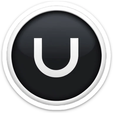 Black Circle with MB written on it sticker