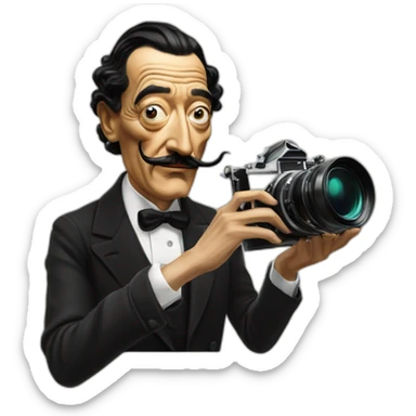 Salvador dalí take a picture sticker