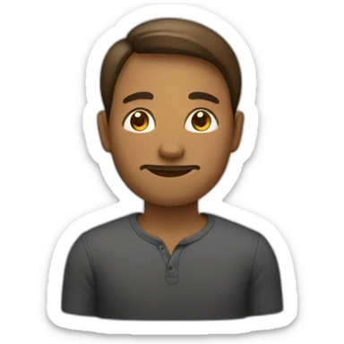 homme avec un dégradé  sticker