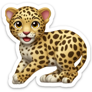 sweetheart leopard sticker