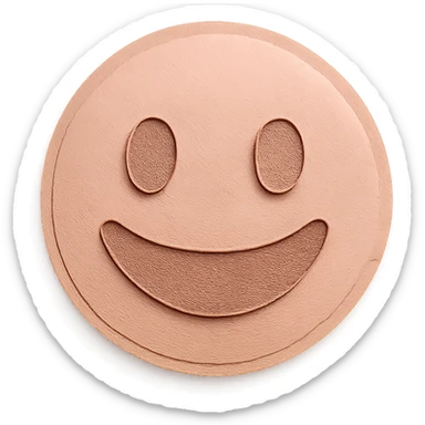 rose gold emoji, paper craft style, layered look sticker