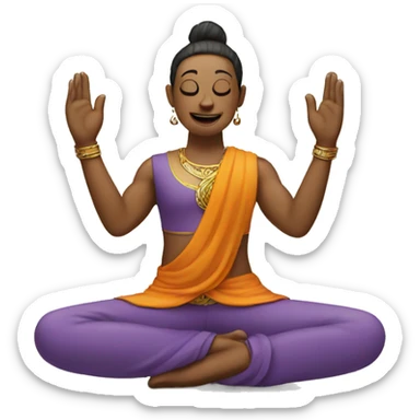 Create an emoji which is doing namaste  sticker