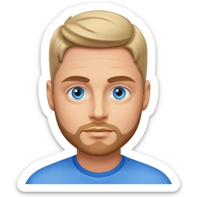 Keith Duffy with blue eyes sticker