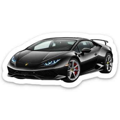 Lamborghini Huracanes, noir sticker