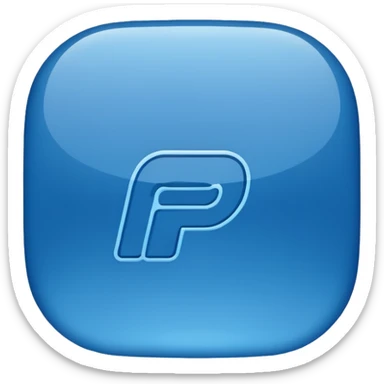 create an icon of the pay pal sticker