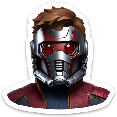 Star Lord Mask sticker