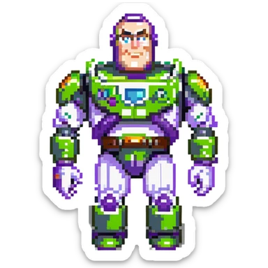 anti Buzz Lightyear, evil space ranger, dark version sticker