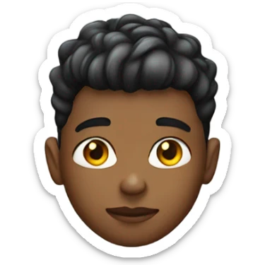 boy with taper fade  sticker