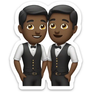 Two gay men sticker