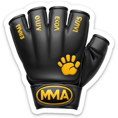 MMA glove sticker