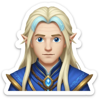 Male Mage World of Warcraft sticker