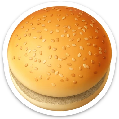 burger bun sticker