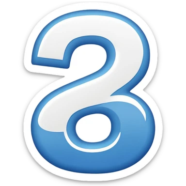 Just the number 26 with a white background sticker