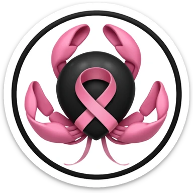 I want a black World Cancer Day logo emoji sticker