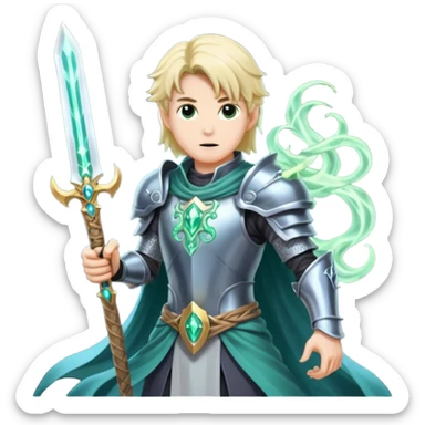 mystic knight with eldricth powers sticker