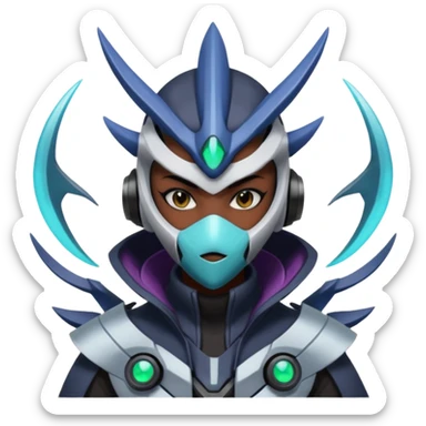 Edgy cool badass Dialga-Genesect-Miraidon-Darkrai-Deoxys-Giratina-Palkia-Meloetta-fusion sticker