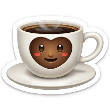 cup of coffee sticker