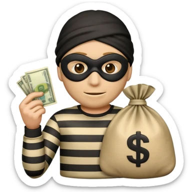 Creat a robber emoji sticker