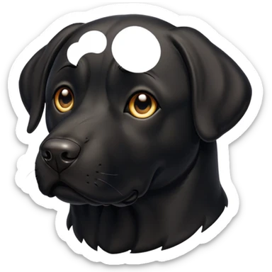 Black Labrador  sticker